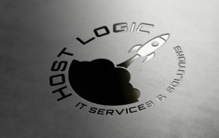 Host-Logic logo embossed in leather