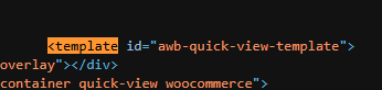 template tag in HTML source